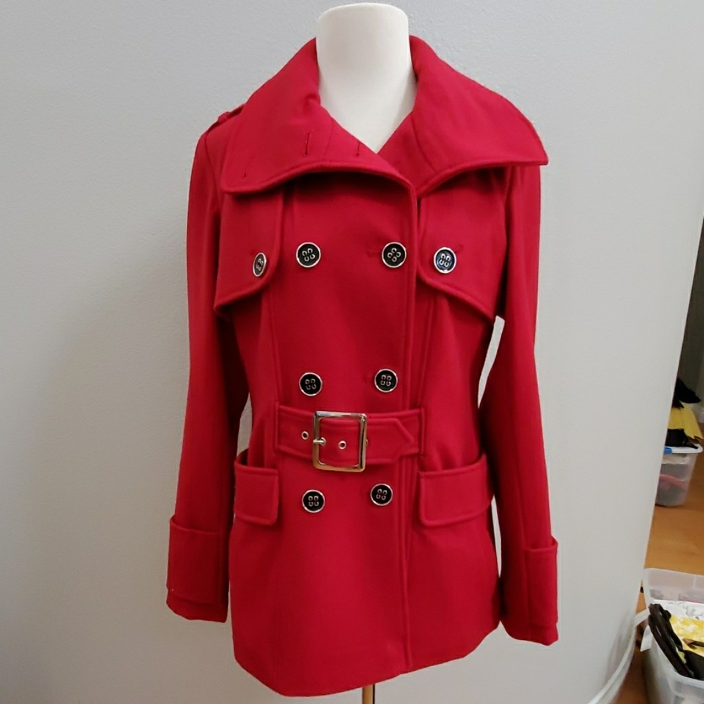 GREEN ENVY Red Winter Coat/Jacket